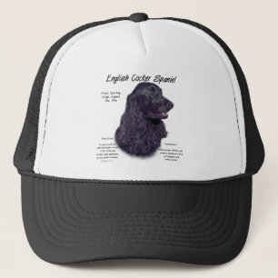 Black English Cocker Spaniel History Trucker Hat