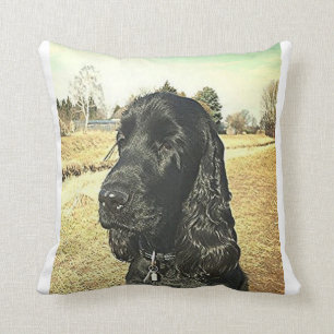 black English_Cocker_Spaniel.png Throw Pillow