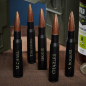 Black Engraved 50 Caliber Bullet Bottle Opener (Group)