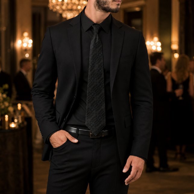 Black Enigma Neck Tie (Creator Uploaded)