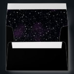 Black Envelope Space Stars Galaxy Nebula Lining<br><div class="desc">Can be fully customized to suit your needs.
© Gorjo Designs. Printed by Zazzle. 

// Need help customizing your design? Got other ideas? Feel free to contact me at: zoe@gorjodesigns.com</div>