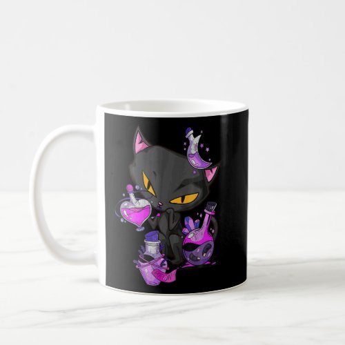 Black Evil Cat Potion  Coffee Mug