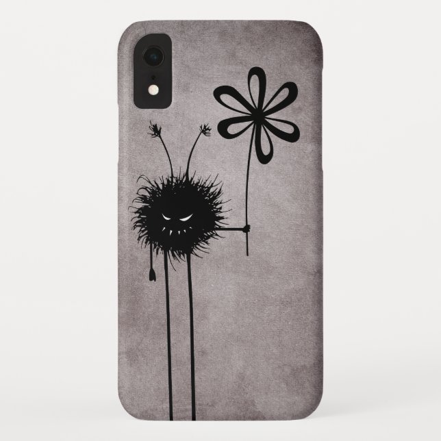 Black Evil Flower Bug Vintage Case-Mate iPhone Case (Back)