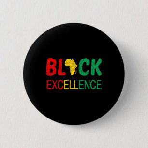 Black Excellence Black History Month Bhm Men Woman Button