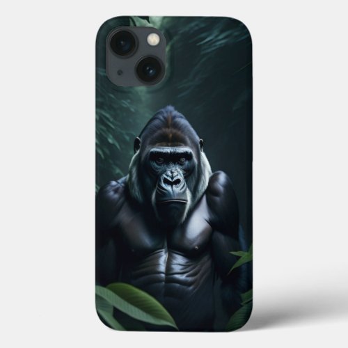 Black Exotic Mountain Gorilla iPhone 13 Case