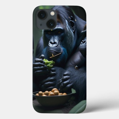 Black Exotic Mountain Gorilla iPhone 13 Case