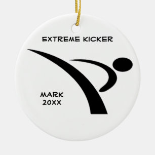 Black Extreme Kicker Ornament