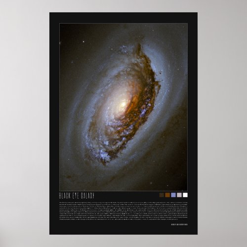 Black Eye Galaxy Sleeping Beauty Evil Eye Galaxy Poster