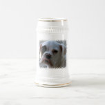 Black Eyed Boxer Dog Beer Stein