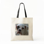 Black Eyed Boxer Dog Tote Bag