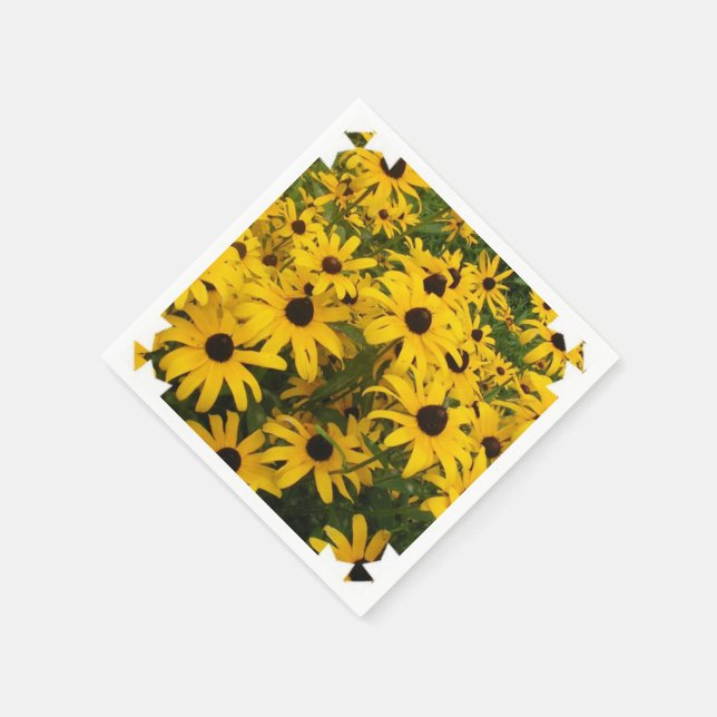 black-eyed-susan-6 paper napkins (Corner)