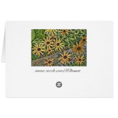 Black Eyed Susan Card (Back Horizontal)
