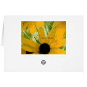 Black Eyed Susan Card (Back Horizontal)