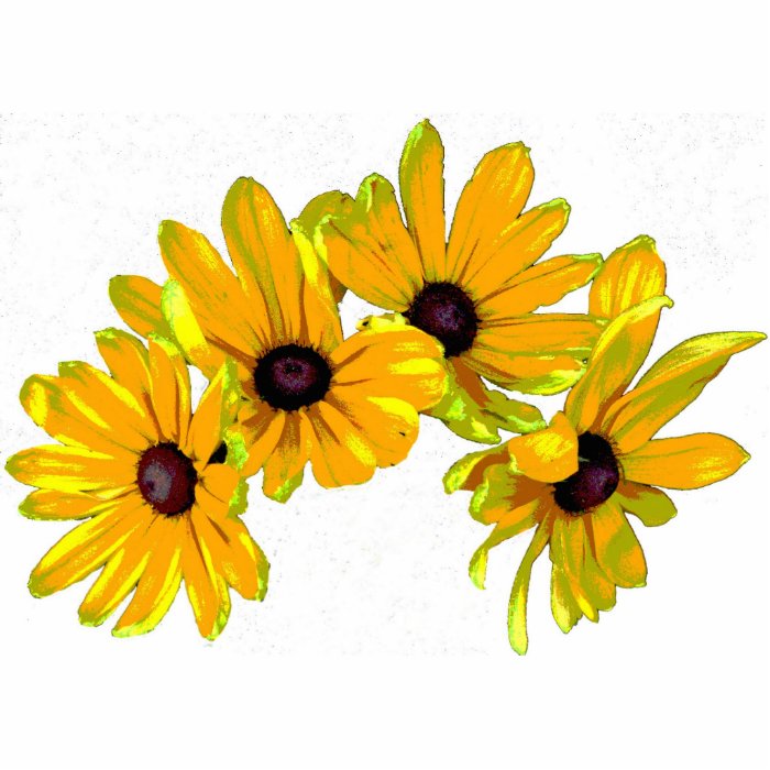 Black eyed Susan Christmas Hanging Acrylic Photo Cut Out