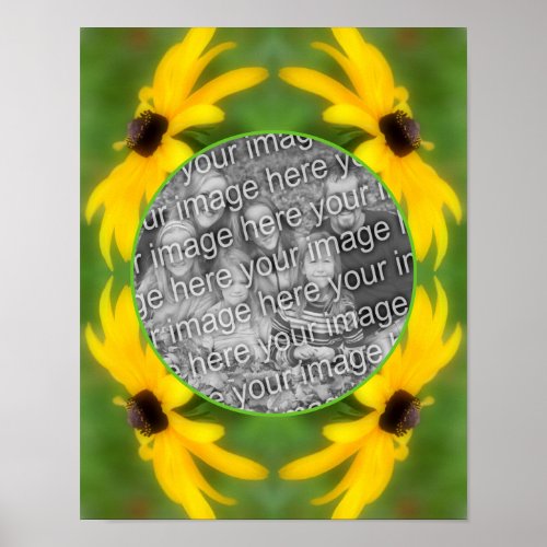 Black Eyed Susan Daisy Create Your Own Photo Poster