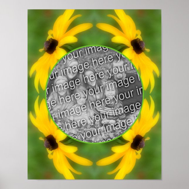 Black Eyed Susan Daisy Create Your Own Photo Poster (Front)