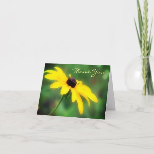 Black Eyed Susan Daisy Flower Thank You Card