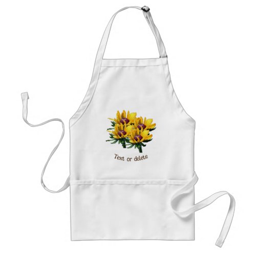 Black Eyed Susan Daisy Flowers Personalized Adult Apron