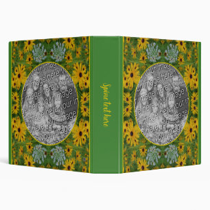 Black Eyed Susan Daisy Painting Add Your Photo 3 Ring Binder