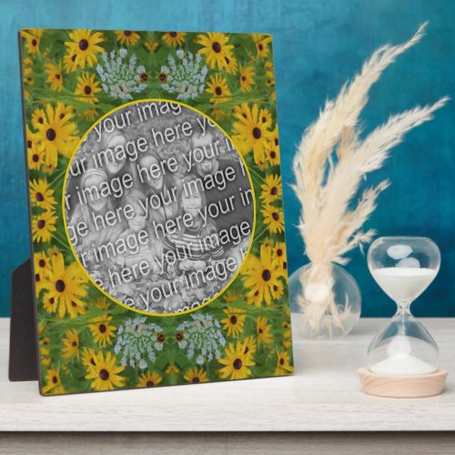 Black Eyed Susan Daisy Painting Add Your Photo Plaque