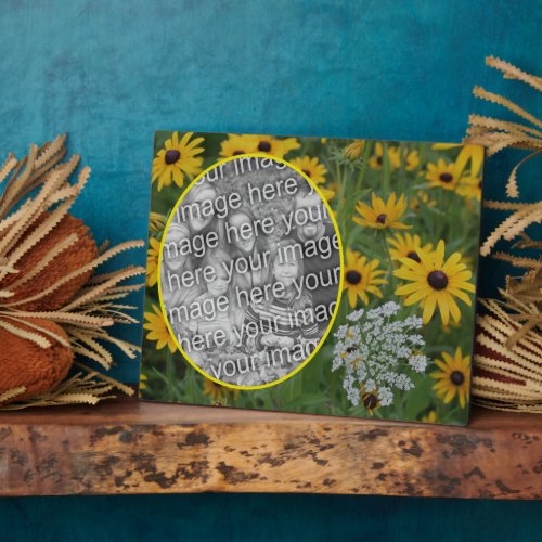 Black Eyed Susan Field Add Your Own Photo Plaque