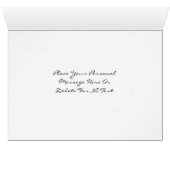 Black Eyed Susan Floral Border Photo Card (Inside Horizontal (Bottom))