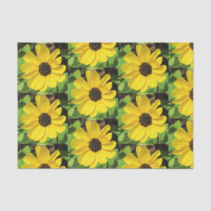 Black Eyed Susan Floral Tissue Paper