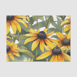 Black-Eyed Susan Floral Tissue Paper