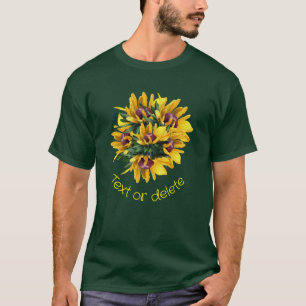 Black Eyed Susan Flower Bouquet Personalized T-Shirt