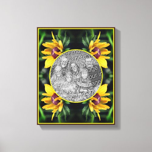 Black Eyed Susan Flower Create Your Own Photo    Canvas Print