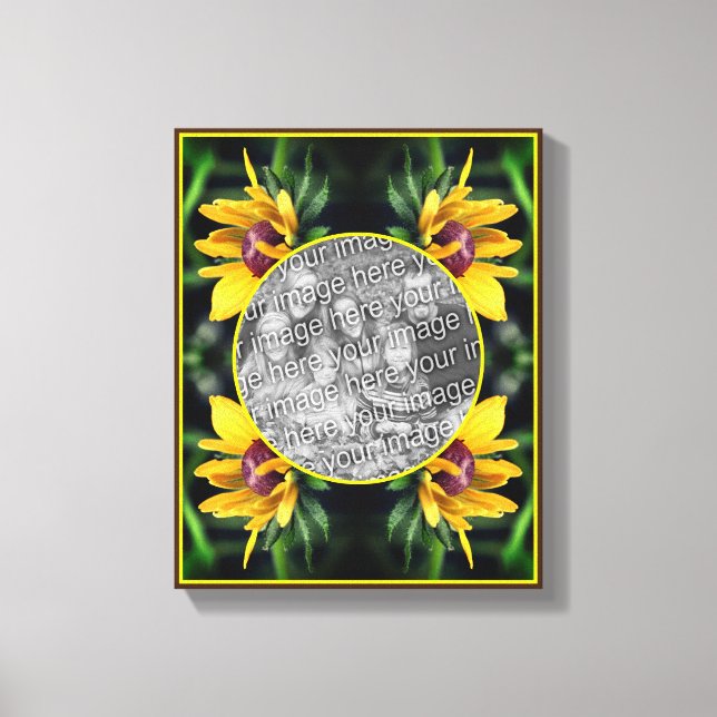 Black Eyed Susan Flower Create Your Own Photo    Canvas Print (Front)