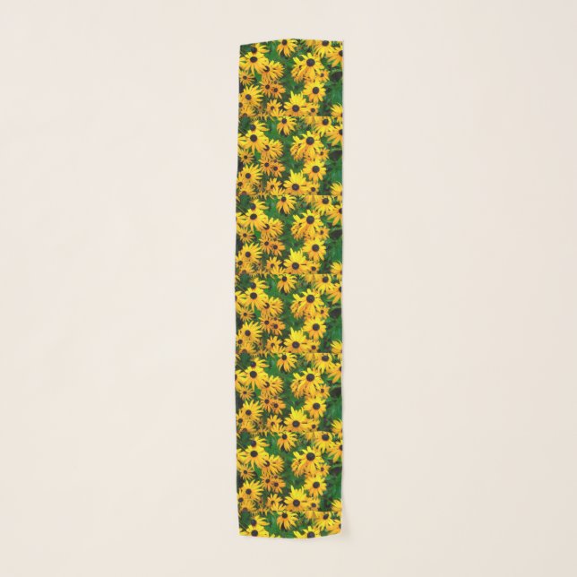 BLACK EYED SUSAN FLOWER scarf (Front)