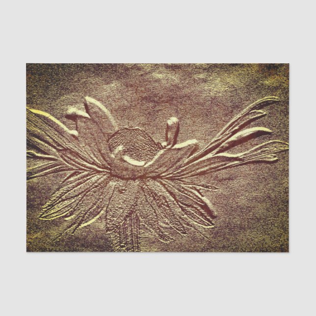 Black Eyed Susan Flower Sculpted Effect Decoupage Tissue Paper (Front)