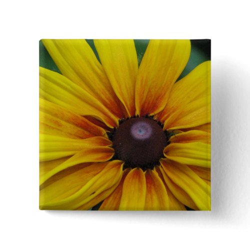 Black Eyed Susan Flower Square Pin
