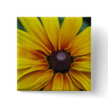 Black Eyed Susan Flower Square Pin