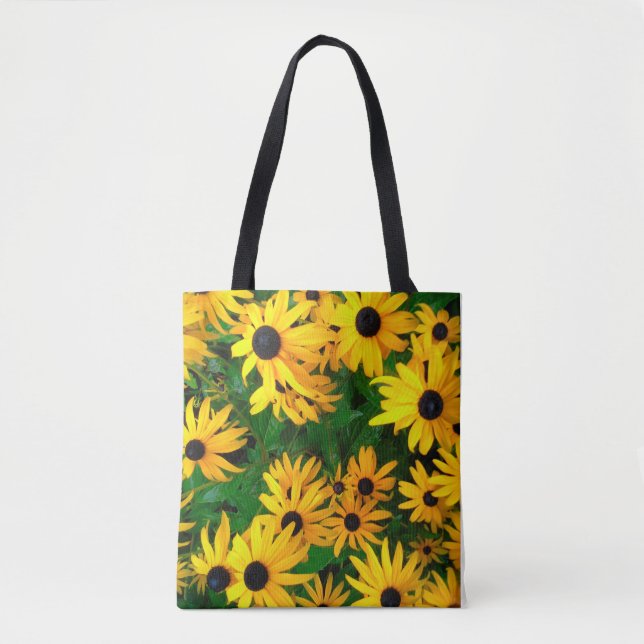 BLACK EYED SUSAN FLOWER  TOTE BAG (Front)