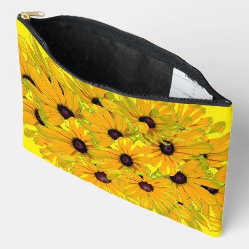 Black Eyed Susan Flowers Accessory Pouch