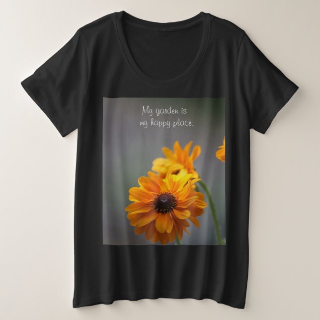 Black-eyed susan flowers plus size T-Shirt (Design Front)