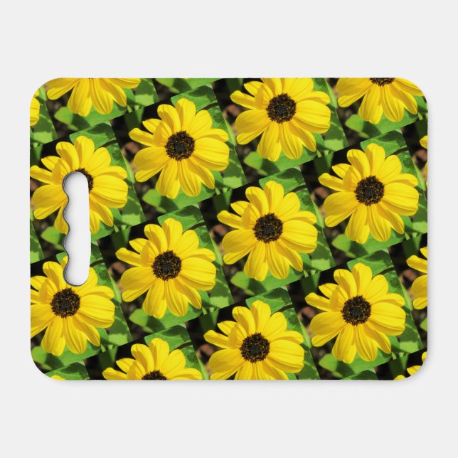 Black Eyed Susan Kneeling Pad / Stadium Cushion (Front Horizontal)
