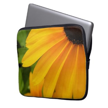Black-eyed Susan Laptop Sleeve by TristanInspired at Zazzle