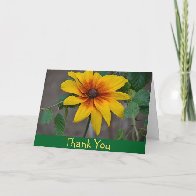 Black-Eyed Susan Thank You Card (Front)
