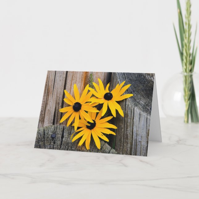 Black-eyed Susan Thinking of You Card (Front)
