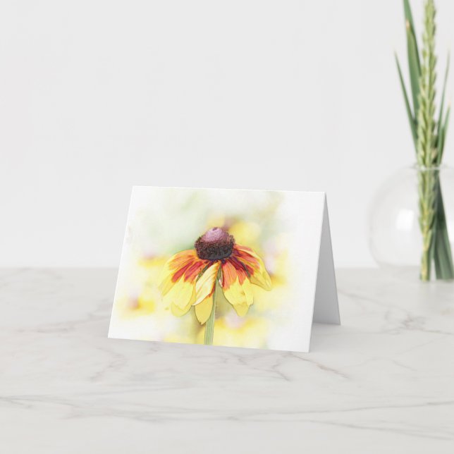 Black Eyed Susan Vignette Note Card (Front)