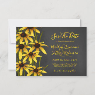 Black Eyed Susan wedding Save The Date