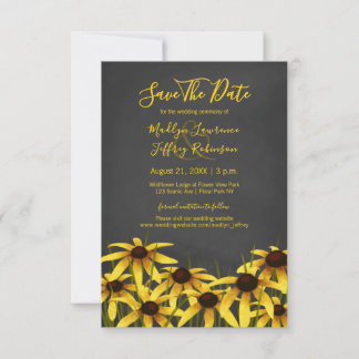 Black Eyed Susan wedding Save The Date