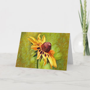 Black Eyed Susan Wildflower Art Note Card