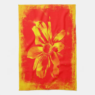 Black-Eyed Susan Wildflower - Digital Art Kitchen Towel