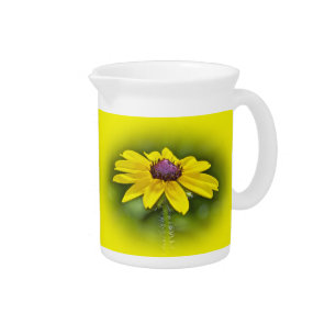 Black-Eyed Susan Wildflower Drink Pitcher
