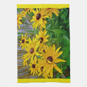 Black-Eyed Susan Wildflowers Towel
