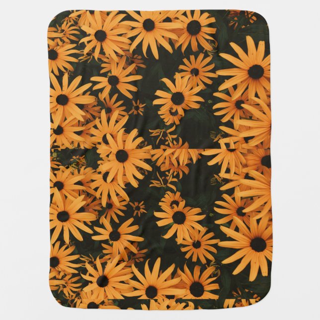 black eyed susans baby blanket (Front)